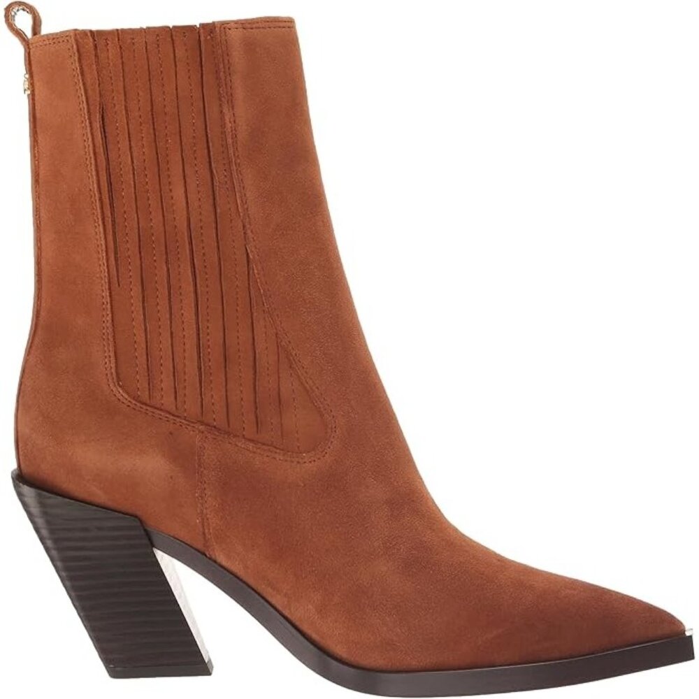 NEW Sam Edelman Women's Mandey Western Ankle Bootie (Frontier Brown) Size 9